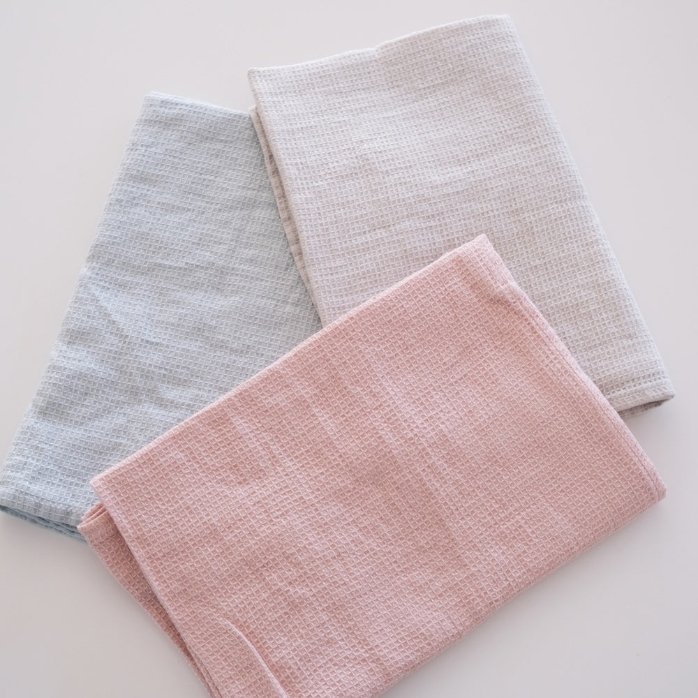 リネンワッフルタオル