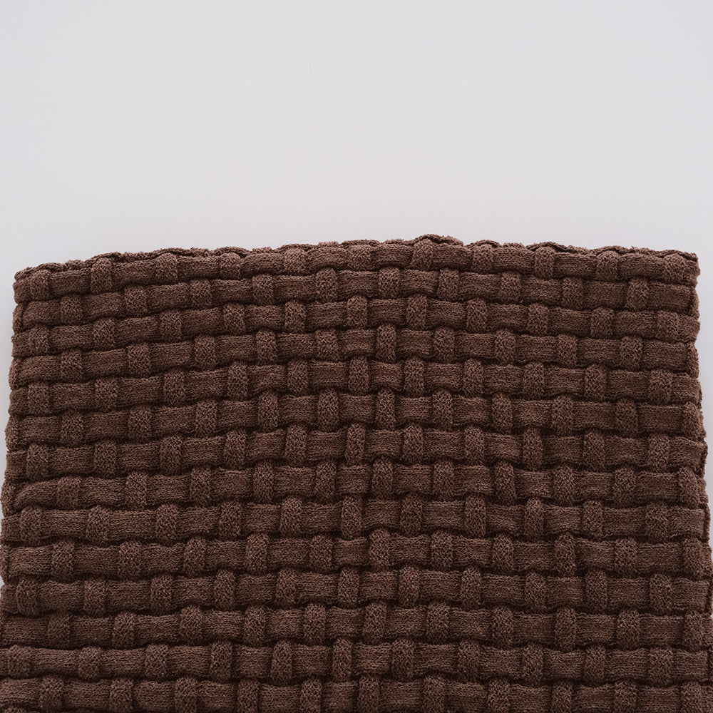 Cotton-boucle Basket Scarf