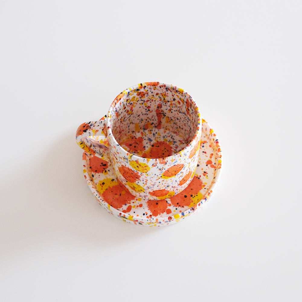 Dalmatian Coffee Cup / Side Plate