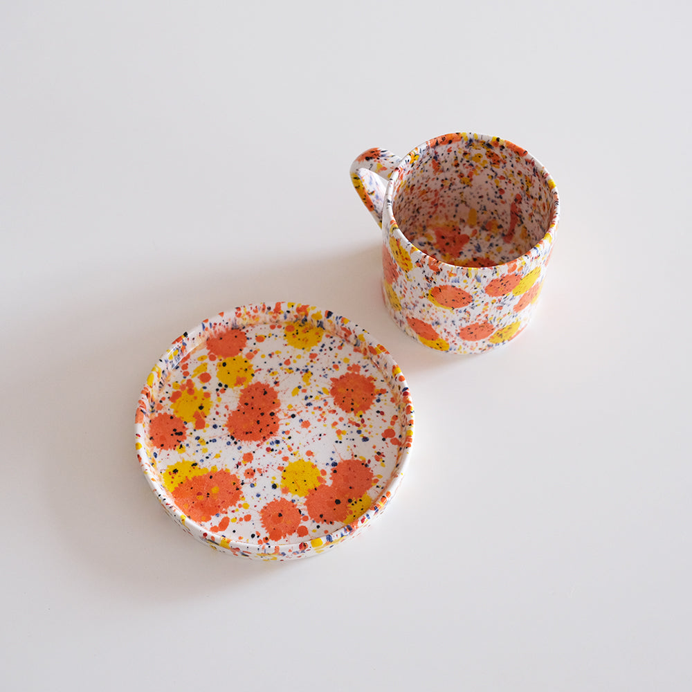 Dalmatian Coffee Cup / Side Plate